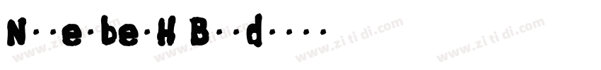 NovemberH Bold字体转换